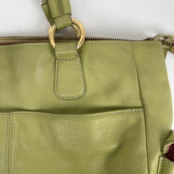 Sigrid Olsen Leather Shoulder Bag in Light Green - Picture 3 of 16